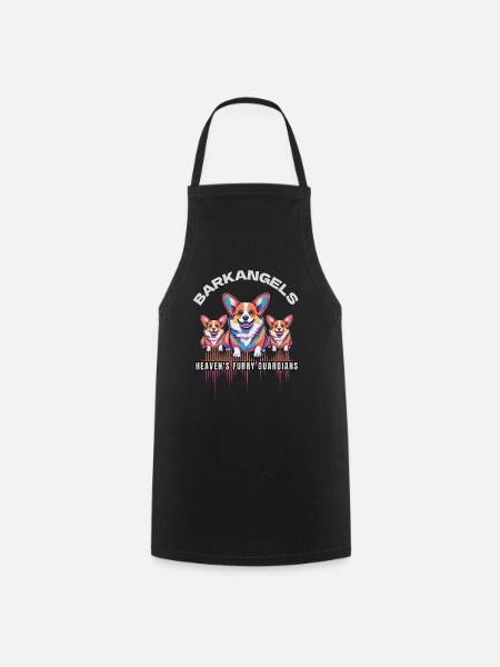 Dog is our Guardian Angel - Cooking Apron - black