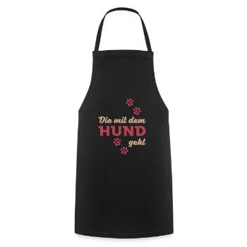 Gift Saying Pets Dog Dog Love Retro - Cooking Apron - black - Front - AI Model Male 185 dark (185cm)