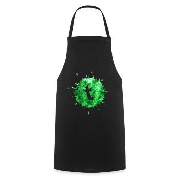 fleck vert t - Tablier de cuisine - noir - Devant - AI Model Male 185 dark (185cm)