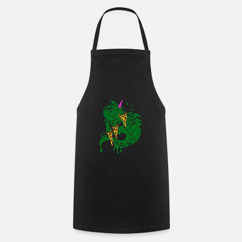 Pizza Dragon - Tablier de cuisine - noir