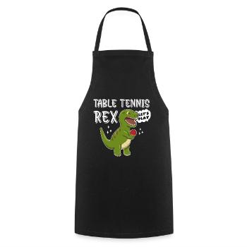 Table Tennis T-Rex - Tablier de cuisine - noir - Devant - AI Model Male 185 dark (185cm)