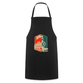 railroad - Cooking Apron - black - Front - AI Model Male 185 dark (185cm)