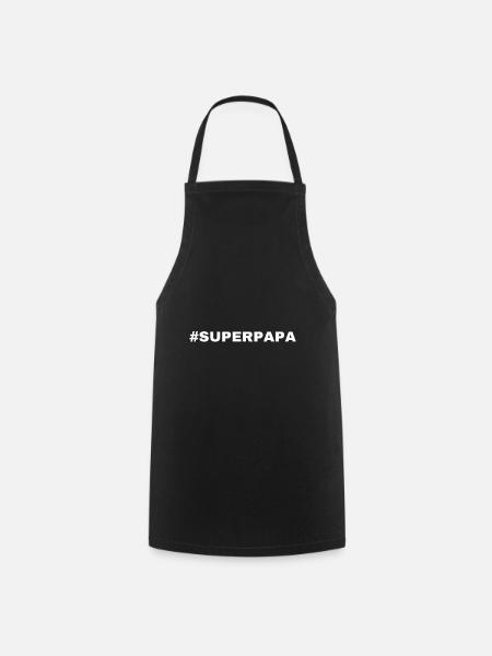 #SUPERPAPA - Kochschürze - Schwarz