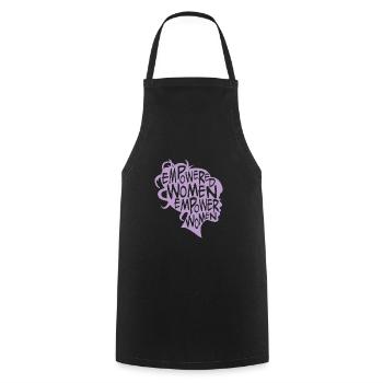 Empowered women Feminist Feminist cadeau - Tablier de cuisine - noir - Devant - AI Model Male 185 dark (185cm)
