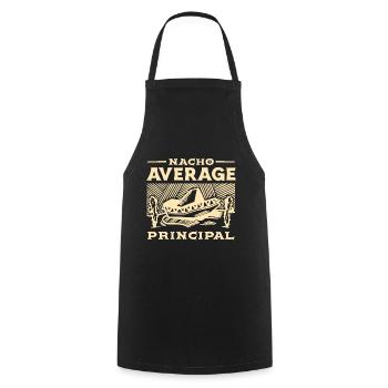 Cinco De Mayo Nacho Average Principal - Cooking Apron - black - Front - AI Model Male 185 dark (185cm)