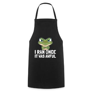Sarkastischer Läufer Spruch Laufen Lustig - Kochschürze - Schwarz - Vorne - AI Model Male 185 dark (185cm)