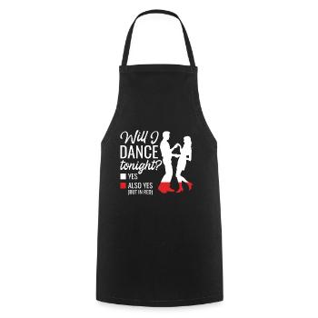 Tanzen Spruch Ballsaal Paartanz Tanz Tanzfläche - Kochschürze - Schwarz - Vorne - AI Model Male 185 dark (185cm)
