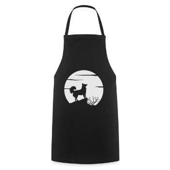 Quai de trèfle de l’Alaska - Tablier de cuisine - noir - Devant - AI Model Male 185 dark (185cm)