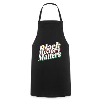 Blach History Matters - Kochschürze - Schwarz - Vorne - AI Model Male 185 dark (185cm)