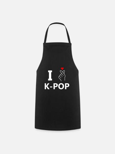 Rakastan K-Popia - Esiliina - musta
