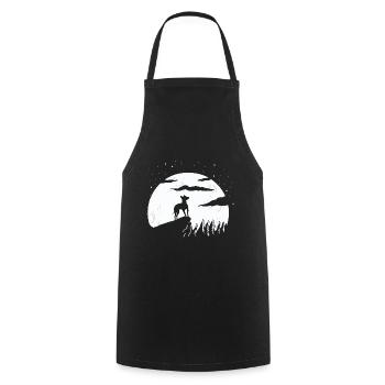American Hairless Terrier Dog - Cooking Apron - black - Front - AI Model Male 185 dark (185cm)