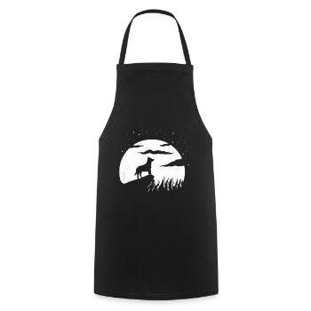 Australian Cattle Dog - Cooking Apron - black - Front - AI Model Male 185 dark (185cm)