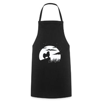 Chien esquimau américain Hund - Tablier de cuisine - noir - Devant - AI Model Male 185 dark (185cm)