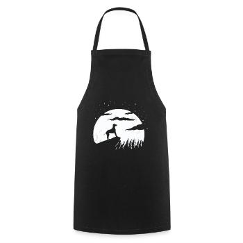Dalmate - Tablier de cuisine - noir - Devant - AI Model Male 185 dark (185cm)