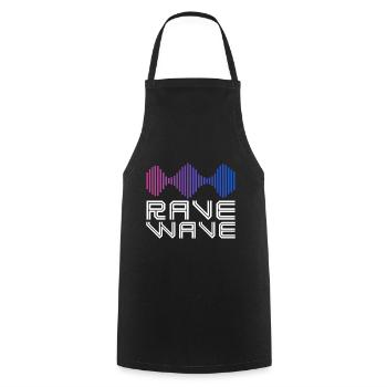 Rave-Spektrum - Kochschürze - Schwarz - Vorne - AI Model Male 185 dark (185cm)