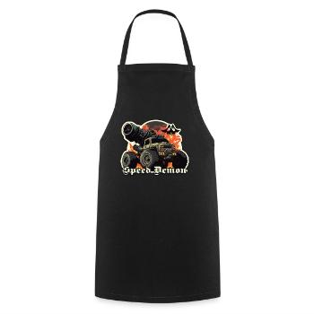 Monster Truck démone de vitesse - Tablier de cuisine - noir - Devant - AI Model Male 185 dark (185cm)