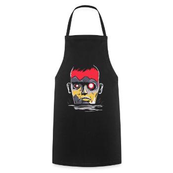 Soleil rouge japonais : regardez, un monstre - Tablier de cuisine - noir - Devant - AI Model Male 185 dark (185cm)