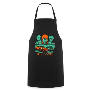 Manga Anime Cartoon Monstres de course automobile - Tablier de cuisine - noir - Devant - AI Model Male 185 dark (185cm)