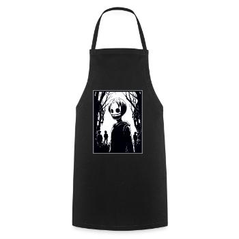 Dessin animé Manga Anime Ville Zombie Goules - Tablier de cuisine - noir - Devant - AI Model Male 185 dark (185cm)