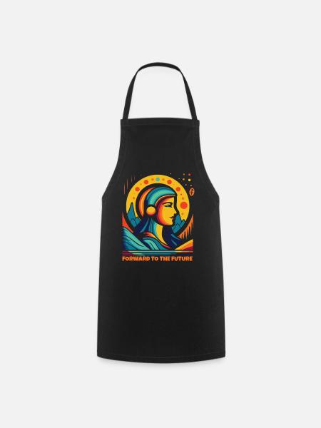 En avant vers l’avenir et une nouvelle ère - Tablier de cuisine - noir