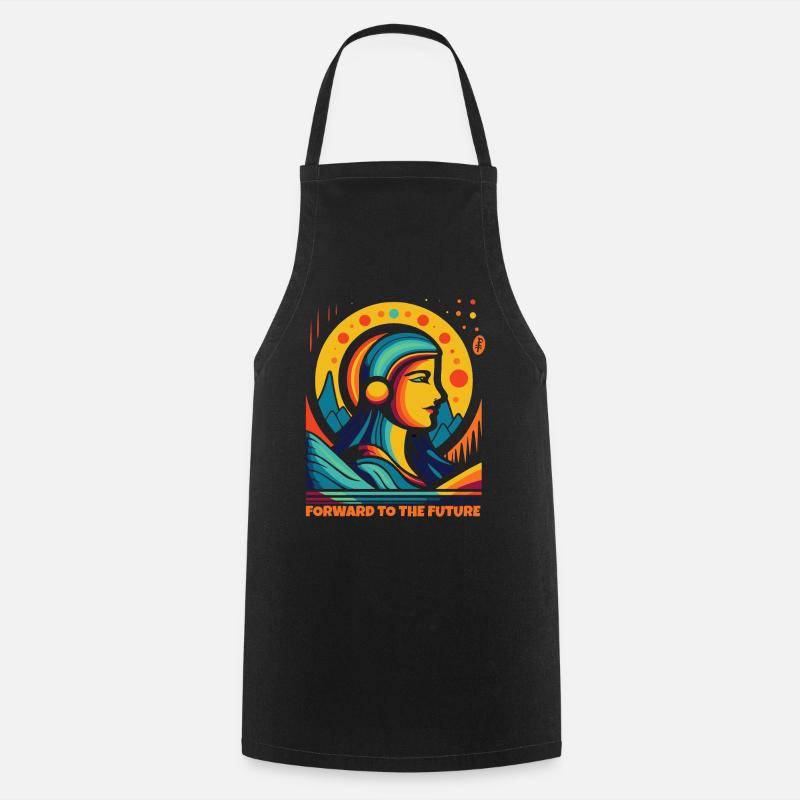 En avant vers l’avenir et une nouvelle ère - Tablier de cuisine - noir