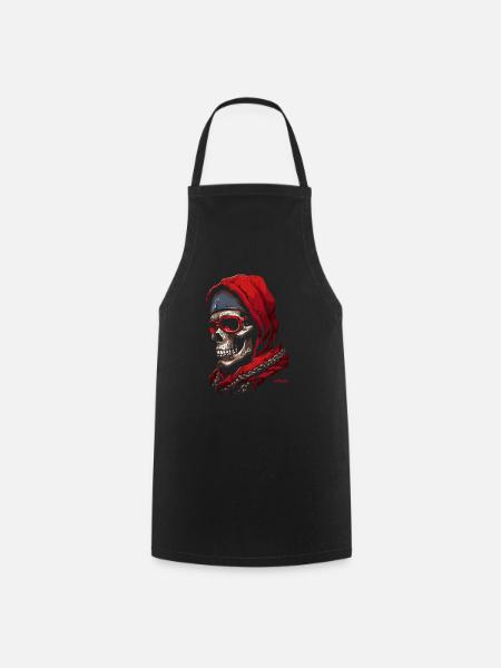 Hop Hop Rap Totenkopf - Kochschürze - Schwarz