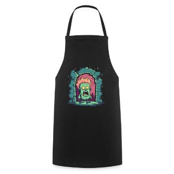 Little Dungeon Man - Cooking Apron - black - Front - AI Model Male 185 dark (185cm)