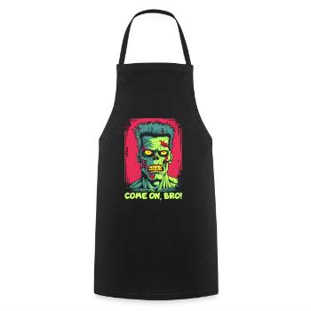 Allez, mon frère, le frère punk zombie - Tablier de cuisine - noir - Devant - AI Model Male 185 dark (185cm)