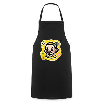 Shakespeare Chibi Guy - Cooking Apron - black - Front - AI Model Male 185 dark (185cm)