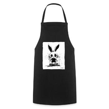 Skater Bunny : Planche à roulettes - Tablier de cuisine - noir - Devant - AI Model Male 185 dark (185cm)