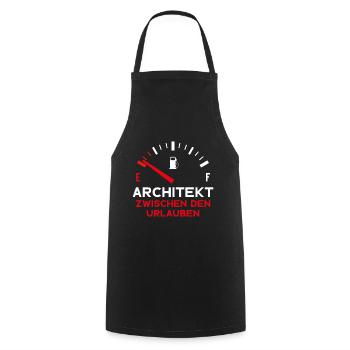 ARCHITEKT ZWISCHEN DEN URLAUBEN ARCHITEKT - Kochschürze - Schwarz - Vorne - AI Model Male 185 dark (185cm)