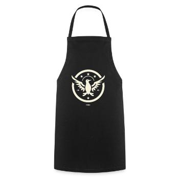 Peace, you birds! - Cooking Apron - black - Front - AI Model Male 185 dark (185cm)