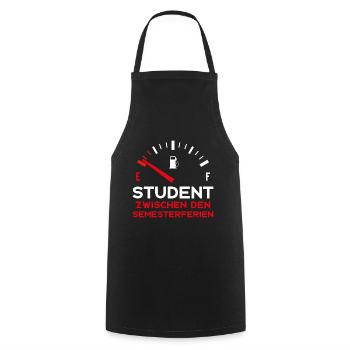STUDIUM STUDENT ZWISCHEN DEN SEMESTERFERIEN - Kochschürze - Schwarz - Vorne - AI Model Male 185 dark (185cm)