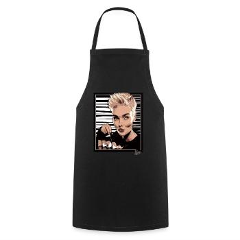 Pixie Cut and Delicious Trendy Sushi - Cooking Apron - black - Front - AI Model Male 185 dark (185cm)