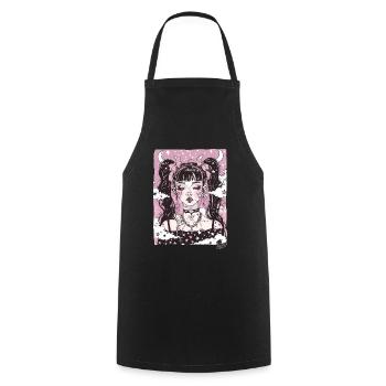 Beauté super cool : Grunge Emo Girl - Tablier de cuisine - noir - Devant - AI Model Male 185 dark (185cm)