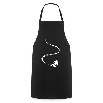 Eat Sleep Ski Repeat - Ski - Ski - Cooking Apron - black - Front - AI Model Male 185 dark (185cm)
