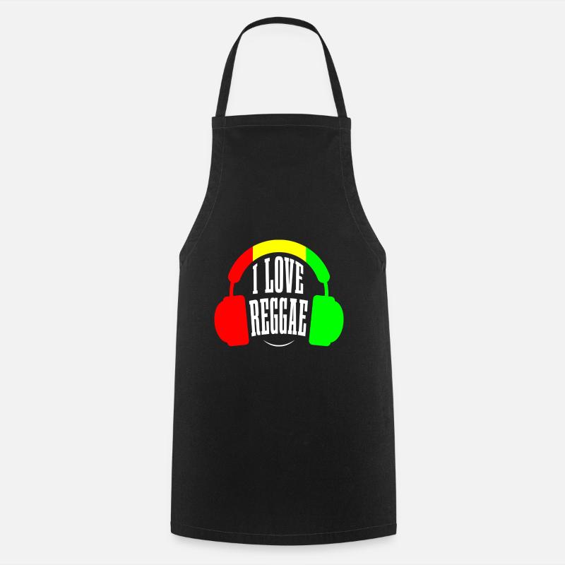 Reggae-Musik - Kochschürze - Schwarz