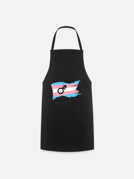 Transgender Transsexual Drag Queen Gift Gender - Cooking Apron - black
