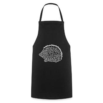 Hedgehog Mosaic Hedgehog Tattoo Animal Love Art Art - Cooking Apron - black - Front - AI Model Male 185 dark (185cm)
