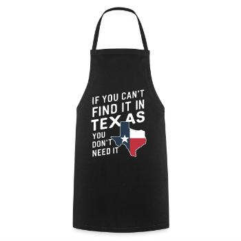 État du Texas Texans Texas - Tablier de cuisine - noir - Devant - AI Model Male 185 dark (185cm)