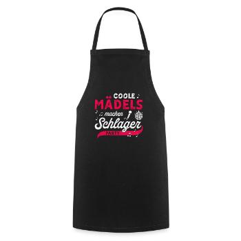 Cool girls make Schlager party concert Schlager - Cooking Apron - black - Front - AI Model Male 185 dark (185cm)