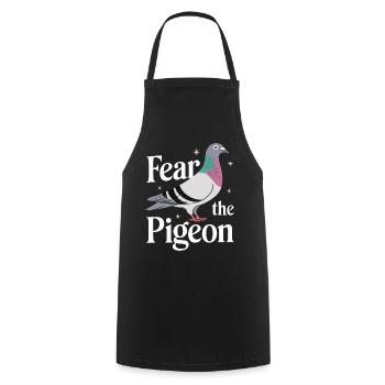 Pigeon Pigeons Animal Oiseau - Tablier de cuisine - noir - Devant - AI Model Male 185 dark (185cm)