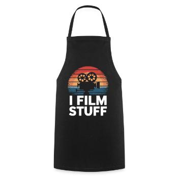 Filmmaker Film Director Cinematographer Film - Cooking Apron - black - Front - AI Model Male 185 dark (185cm)