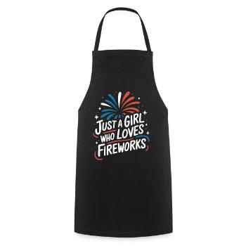 Pyrotechnics Fireworks Pyrotechnics - Cooking Apron - black - Front - AI Model Male 185 dark (185cm)