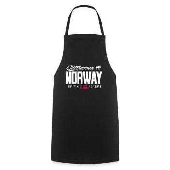Norway Norway Norge Scandinavia Lillehammer - Cooking Apron - black - Front - AI Model Male 185 dark (185cm)