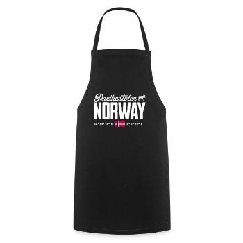 Norway Norway Norge Scandinavia Pulpit Rock - Cooking Apron - black - Front - AI Model Male 185 dark (185cm)