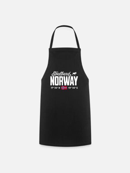 Norwegen Norway Norge Skandinavien Svalbard - Kochschürze - Schwarz