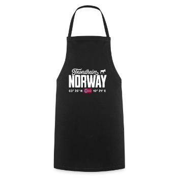 Norway Norway Norge Scandinavia Trondheim - Cooking Apron - black - Front - AI Model Male 185 dark (185cm)