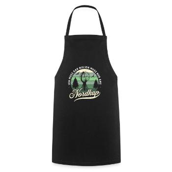 Norwegen Norway Norge North Cape Nordkap - Cooking Apron - black - Front - AI Model Male 185 dark (185cm)