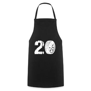 20 Auto Motorsport - Tablier de cuisine - noir - Devant - AI Model Male 185 dark (185cm)
